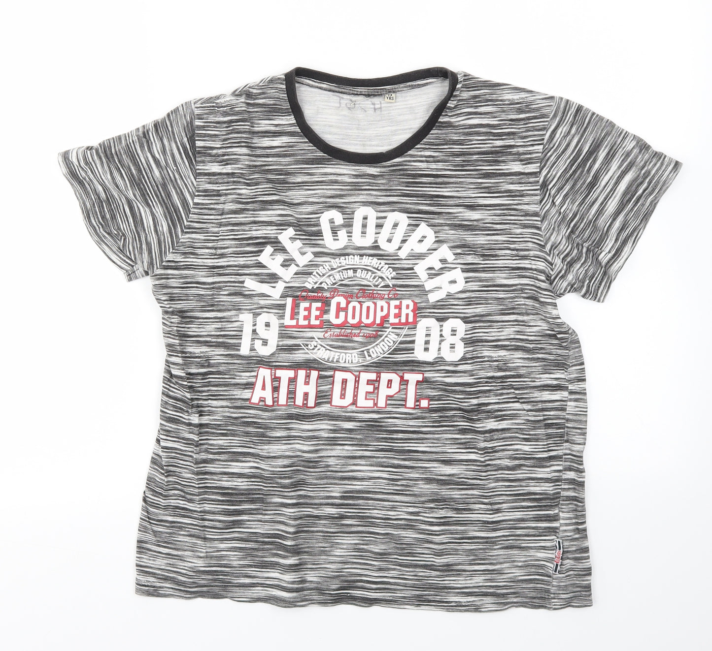 Lee Cooper Boys Grey   Basic T-Shirt Size 13 Years