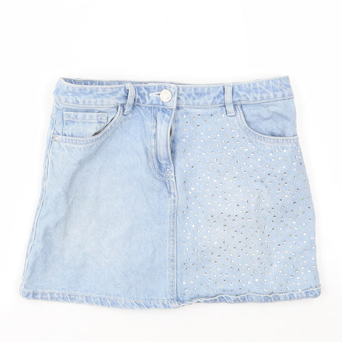 NEXT Girls Blue   A-Line Skirt Size 9 Years