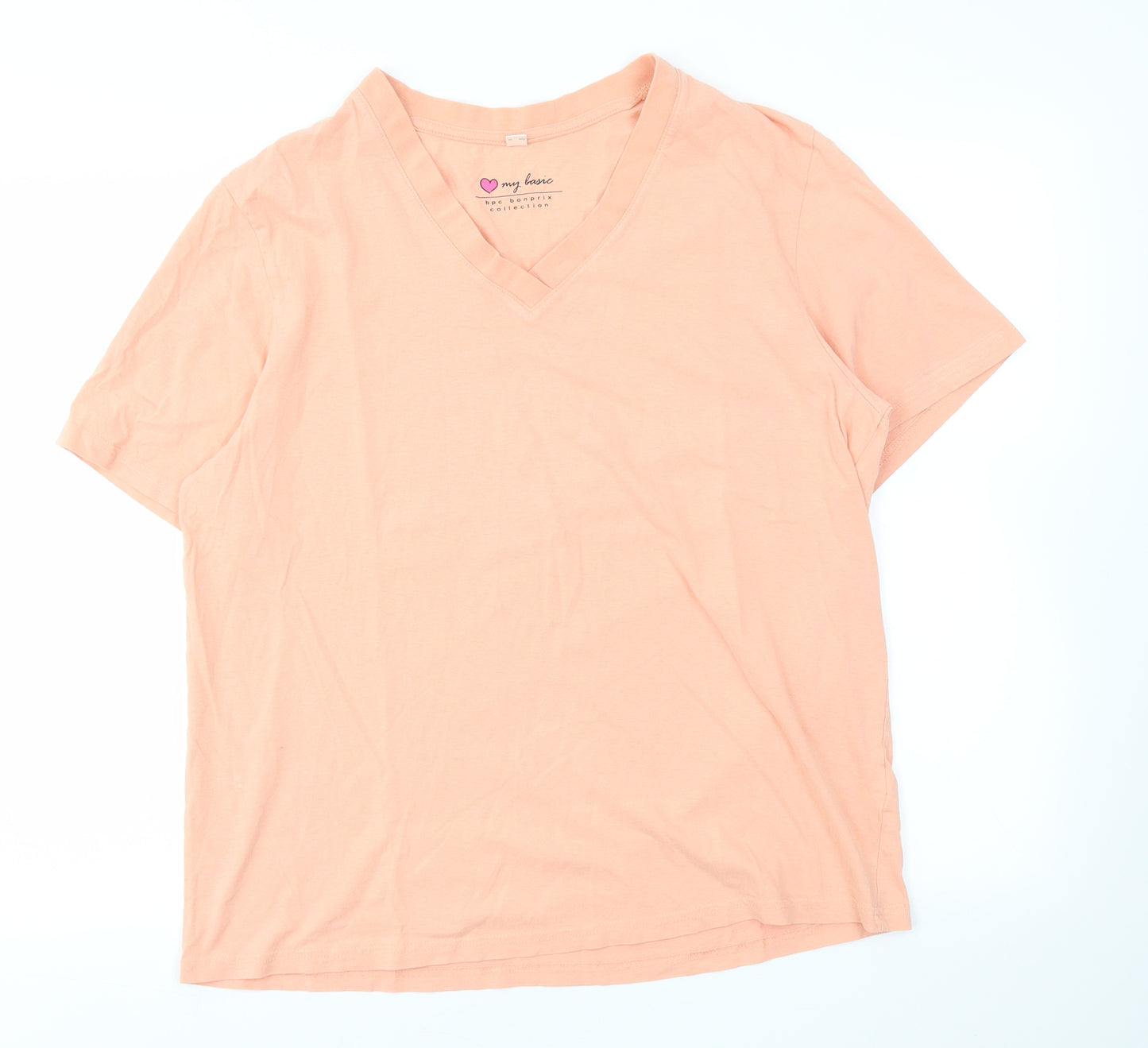 bpc Womens Orange   Basic T-Shirt Size M