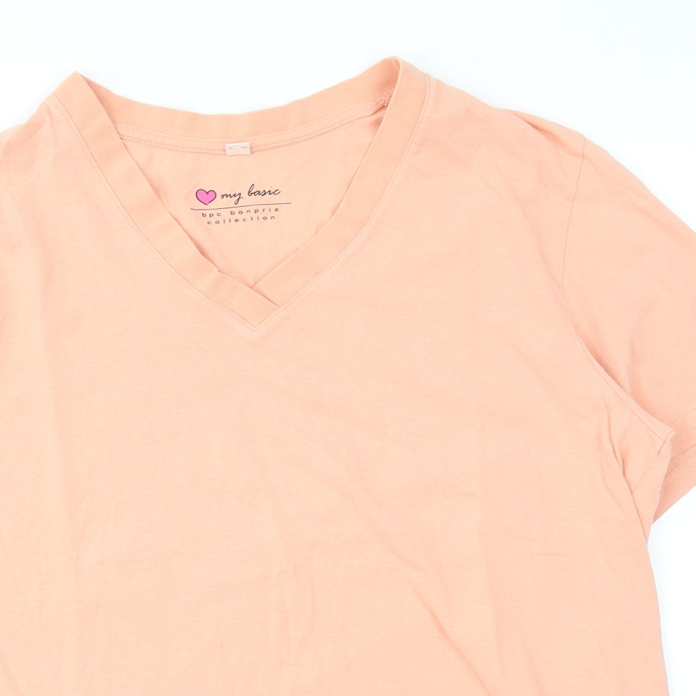 bpc Womens Orange   Basic T-Shirt Size M