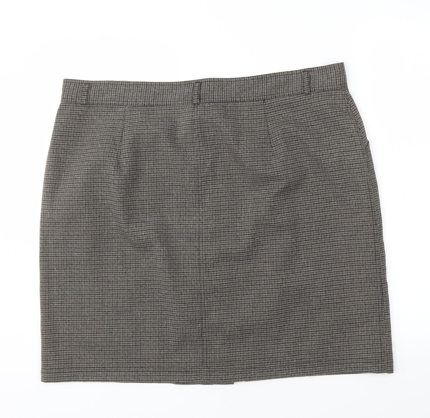 Papaya Womens Brown Check  A-Line Skirt Size 20