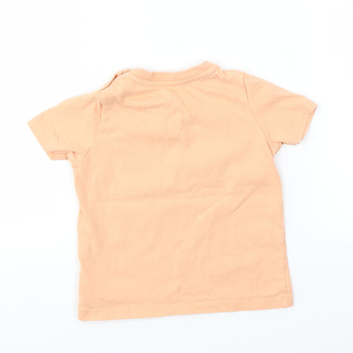 F&F Girls Orange   Basic T-Shirt Size 12-18 Months