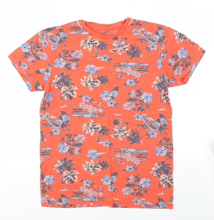 Primark Boys Multicoloured Floral Basic T-Shirt Size XS