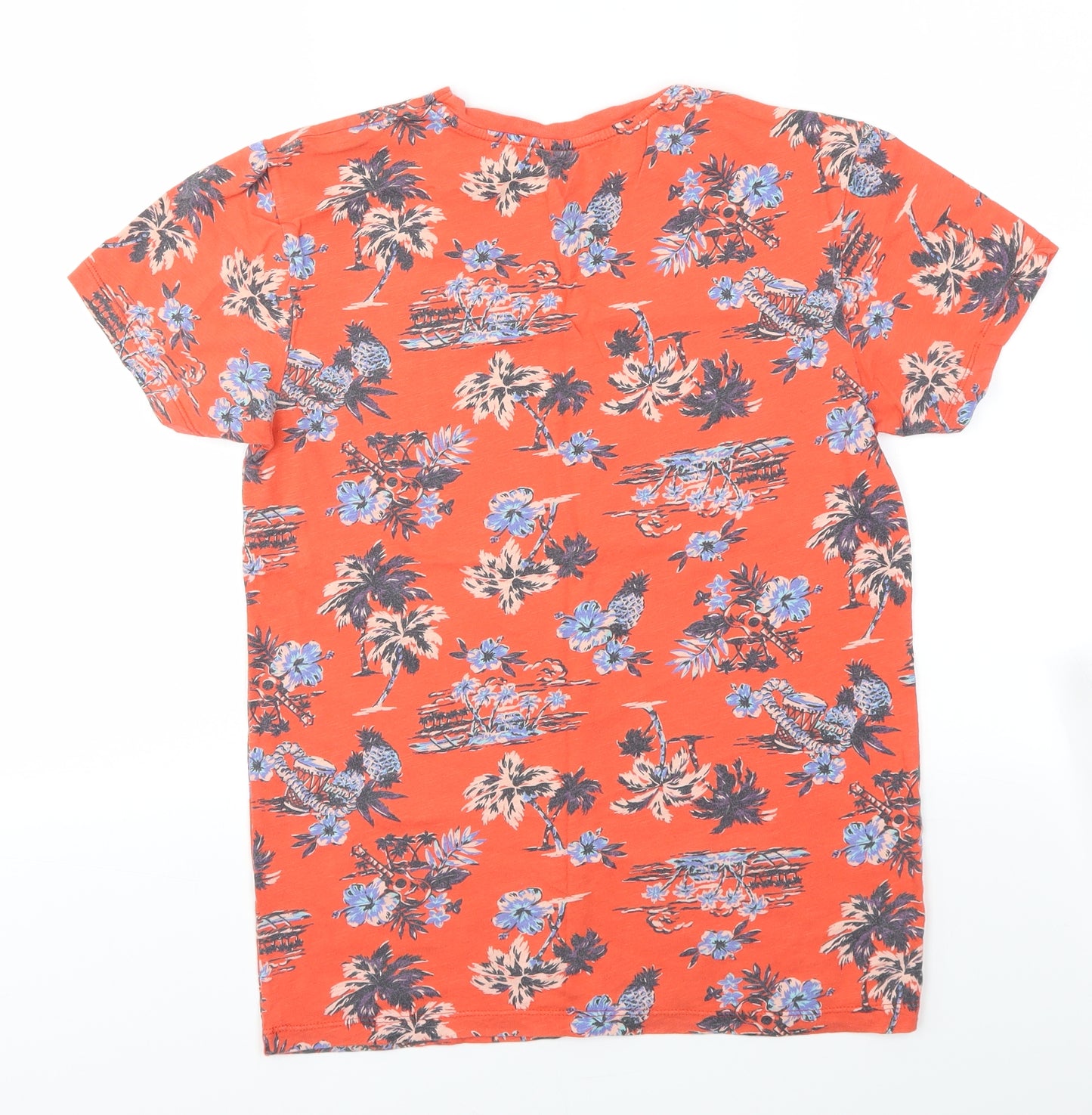 Primark Boys Multicoloured Floral  Basic T-Shirt Size XS