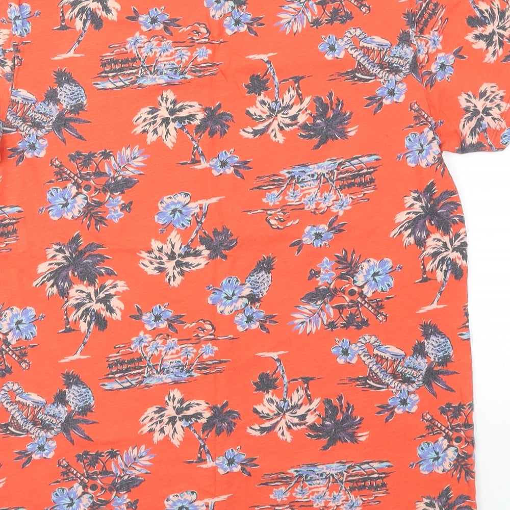 Primark Boys Multicoloured Floral  Basic T-Shirt Size XS