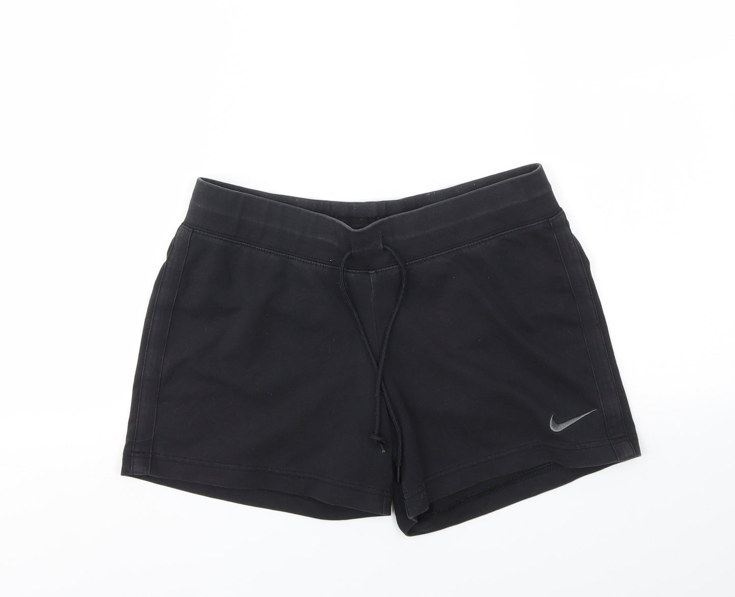 Nike Womens Black   Cut-Off Shorts Size M - stretch waistband