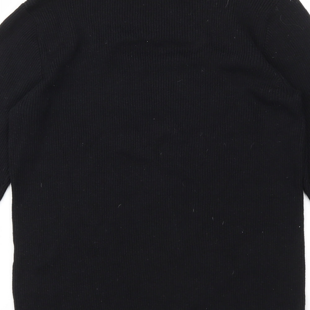 Lipsy Womens Black   Basic T-Shirt Size 16