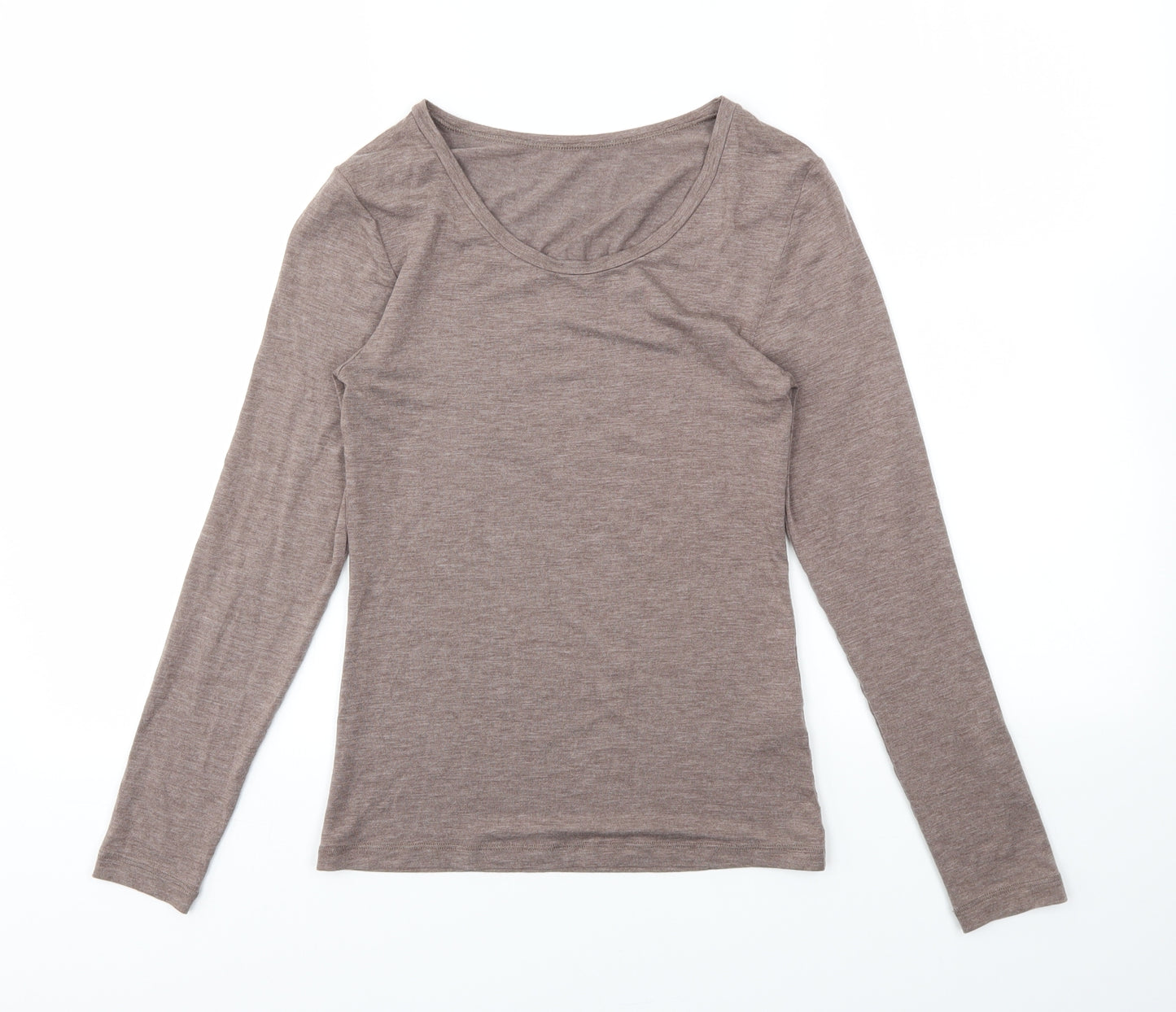 Heatgen Womens Brown   Basic T-Shirt Size 12