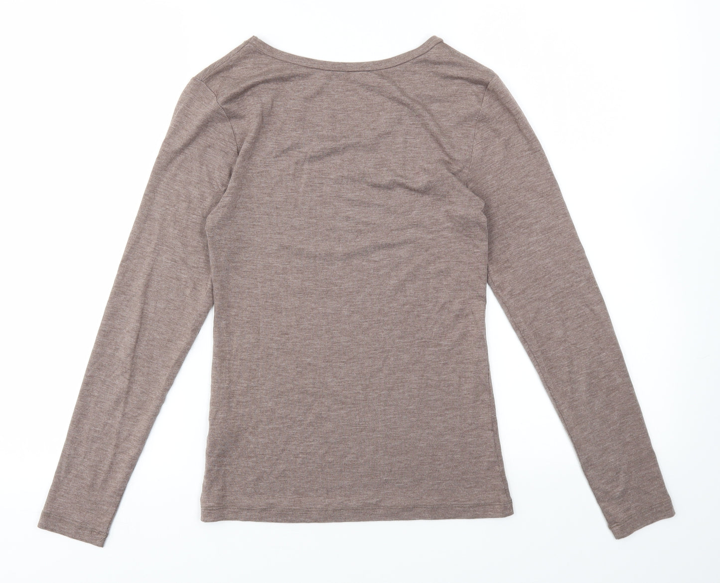 Heatgen Womens Brown   Basic T-Shirt Size 12
