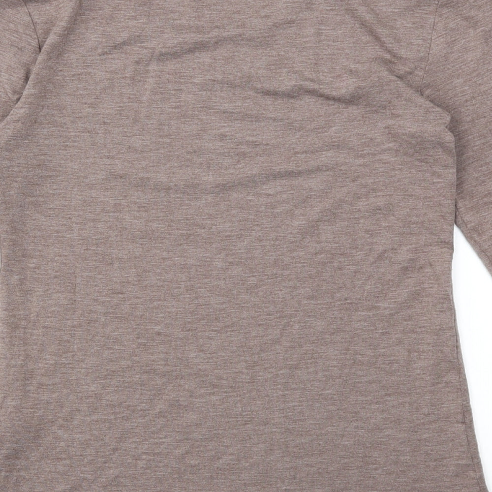 Heatgen Womens Brown   Basic T-Shirt Size 12