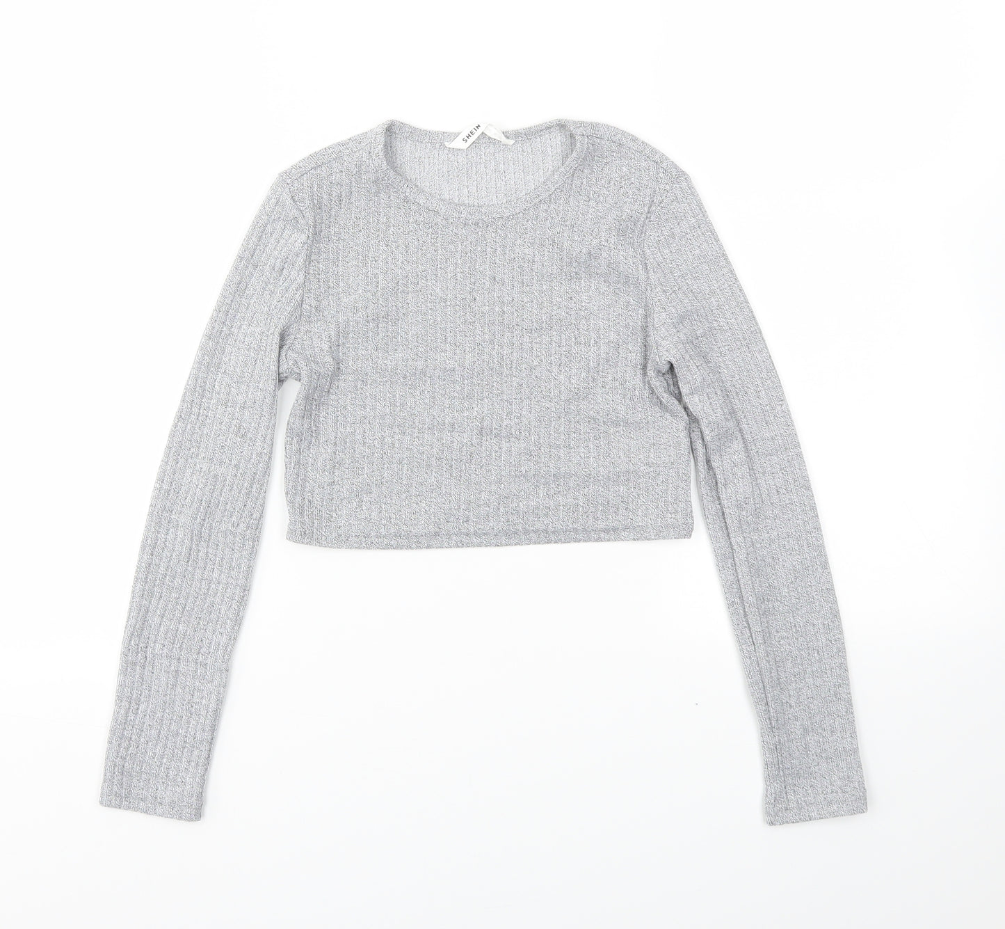 SheIn Girls Grey   Basic T-Shirt Size 10 Years