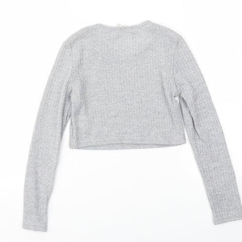 SheIn Girls Grey   Basic T-Shirt Size 10 Years