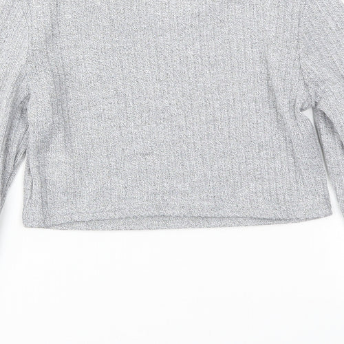 SheIn Girls Grey   Basic T-Shirt Size 10 Years