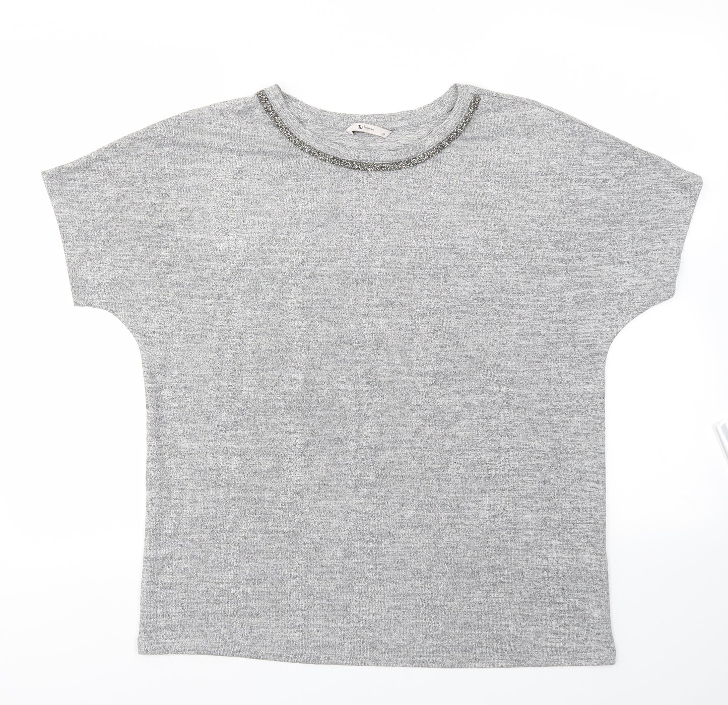 TU Womens Grey   Basic T-Shirt Size 12
