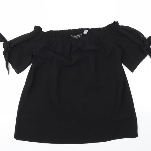 Dorothy Perkins Womens Black   Basic Blouse Size 8