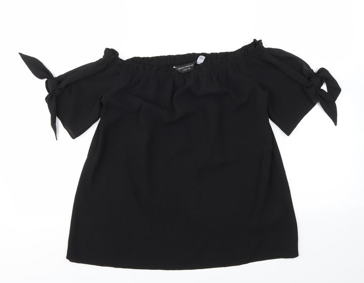 Dorothy Perkins Womens Black   Basic Blouse Size 8