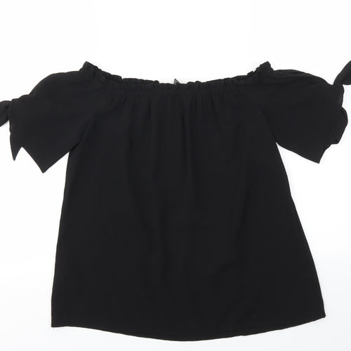 Dorothy Perkins Womens Black   Basic Blouse Size 8
