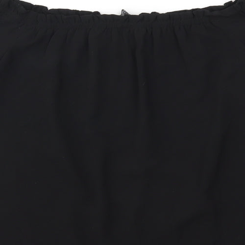 Dorothy Perkins Womens Black   Basic Blouse Size 8