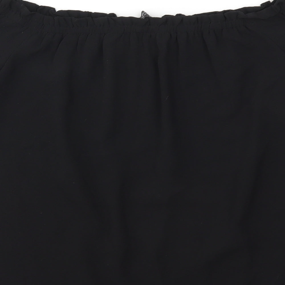 Dorothy Perkins Womens Black   Basic Blouse Size 8