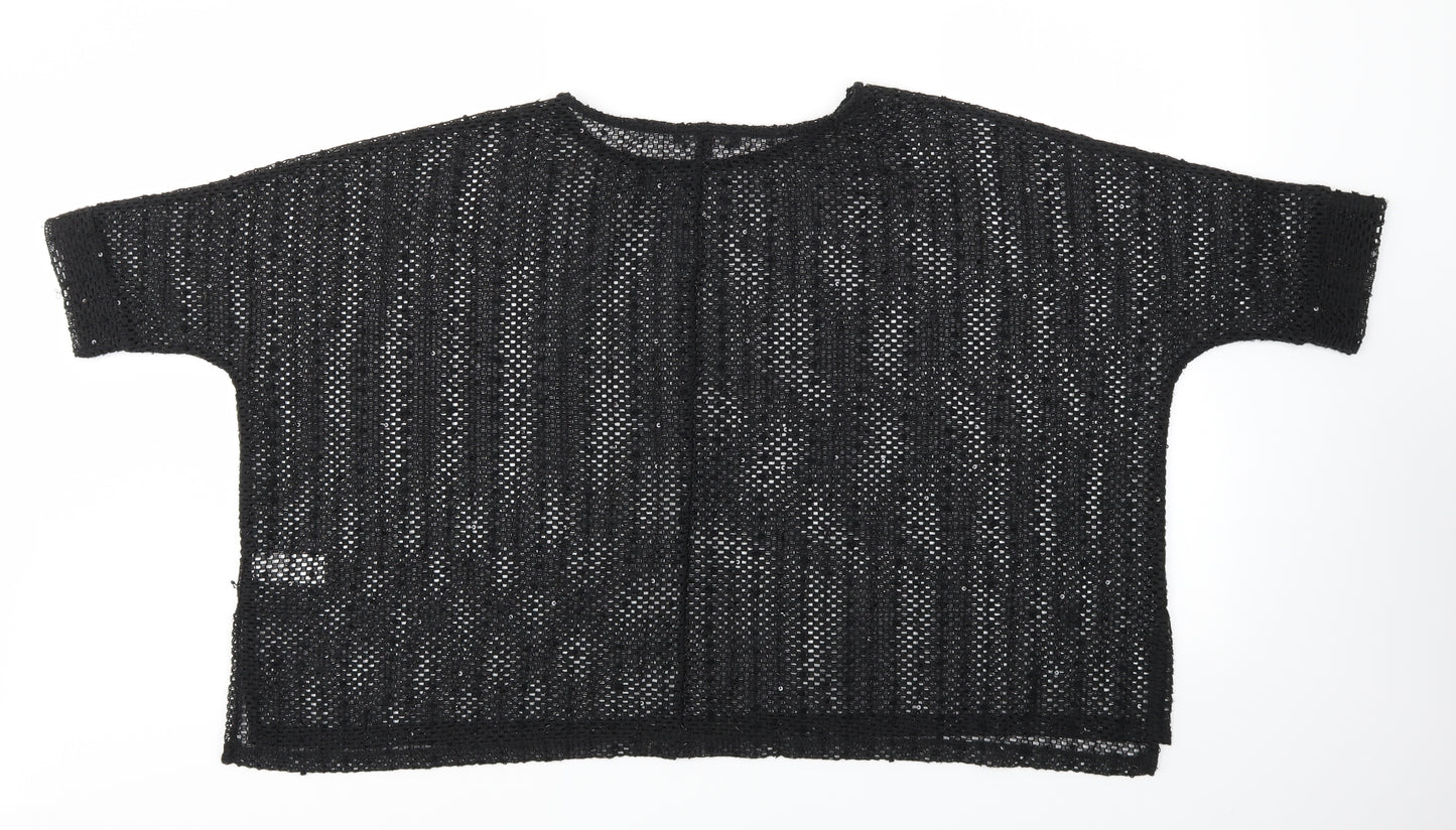 NEXT Womens Black   Basic T-Shirt Size 8