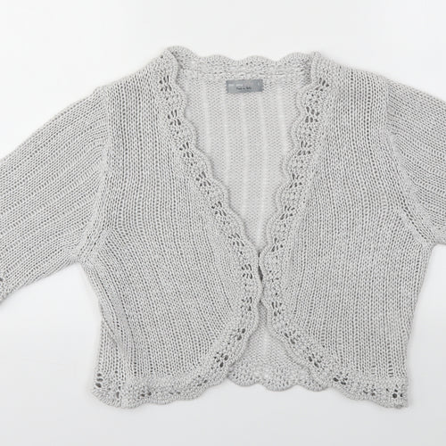 M&S Womens Grey   Cardigan Jumper Size L