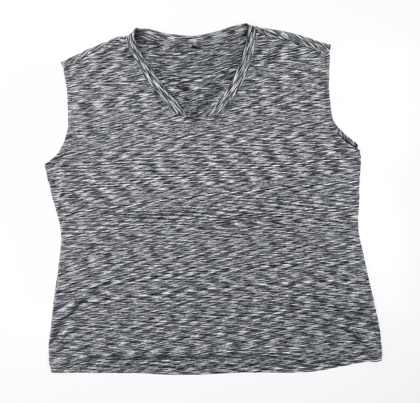 Preworn Womens Grey   Basic T-Shirt Size 2XL