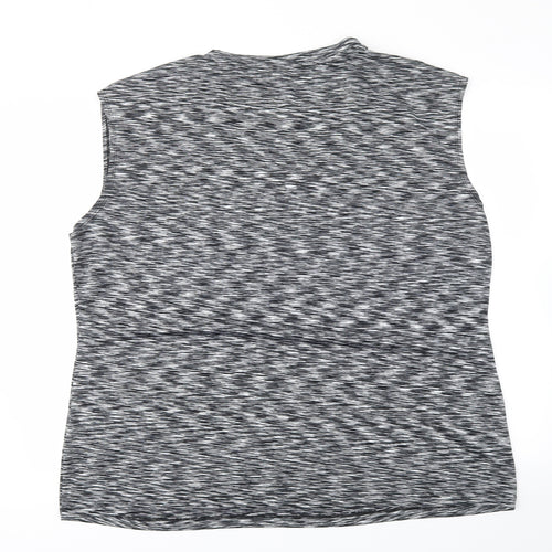 Preworn Womens Grey   Basic T-Shirt Size 2XL