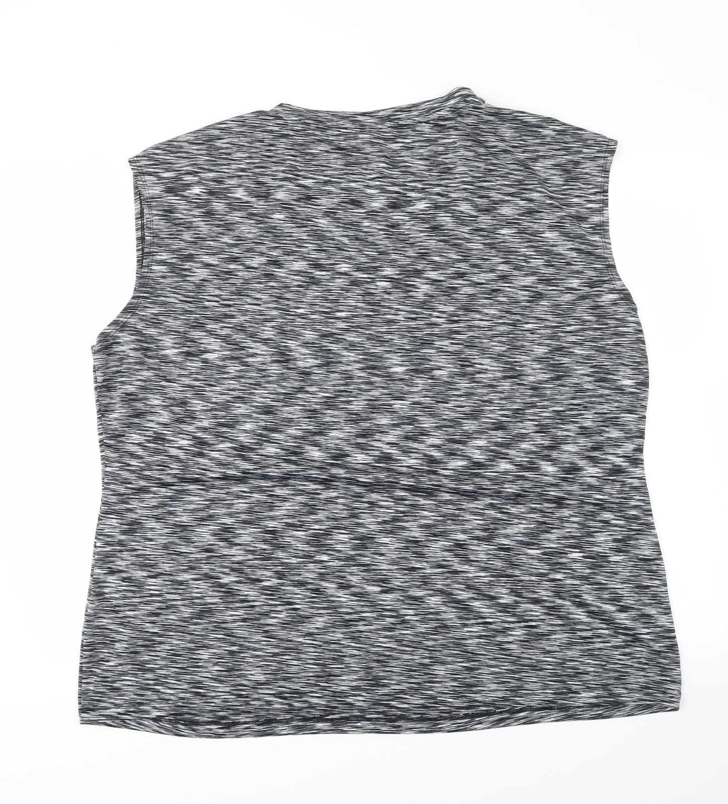 Preworn Womens Grey   Basic T-Shirt Size 2XL