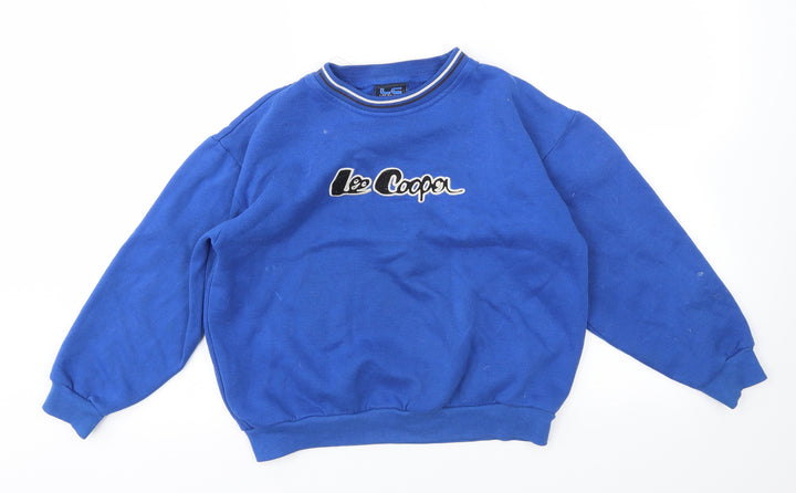 Lee Cooper Boys Blue Pullover Jumper Size 10-11 Years