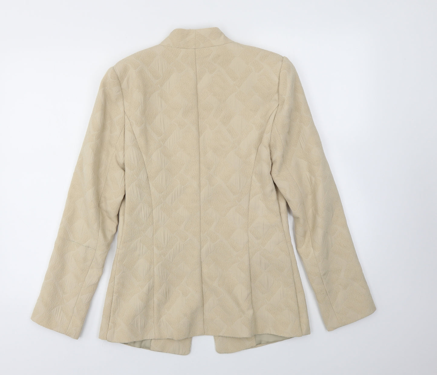 M&S Womens Beige   Jacket Blazer Size 8