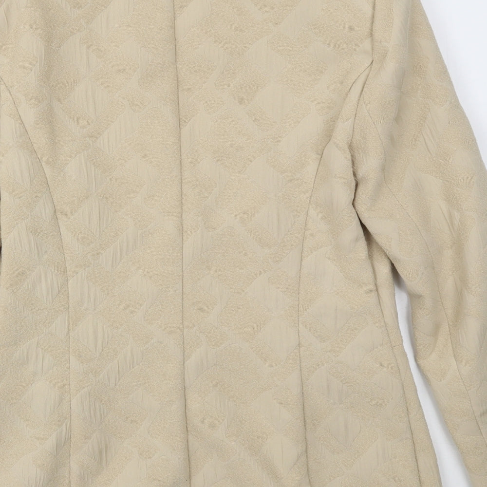 M&S Womens Beige   Jacket Blazer Size 8