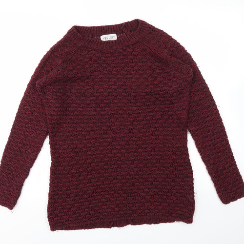 New Look Womens Red   Pullover Jumper Size S