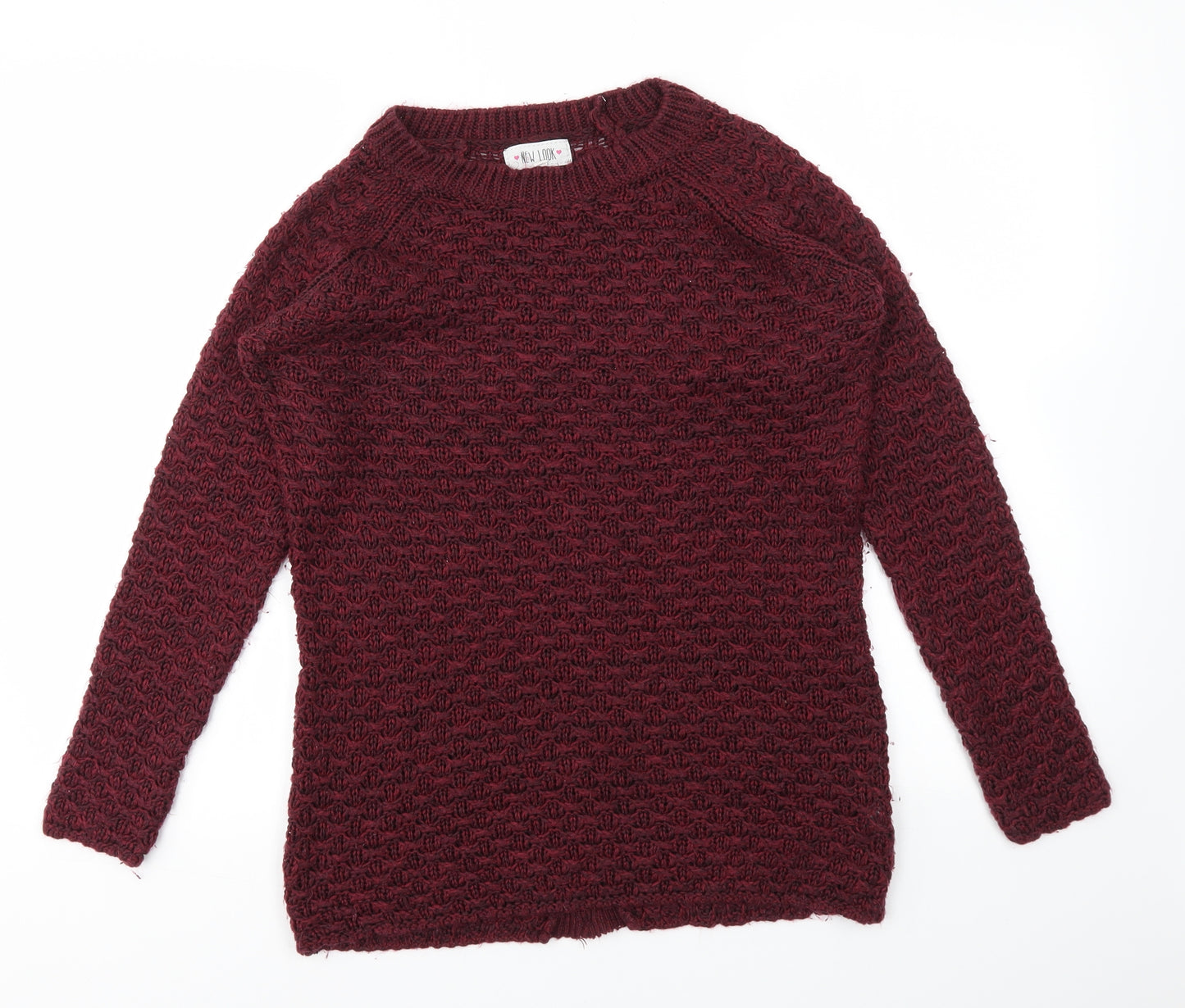 New Look Womens Red   Pullover Jumper Size S