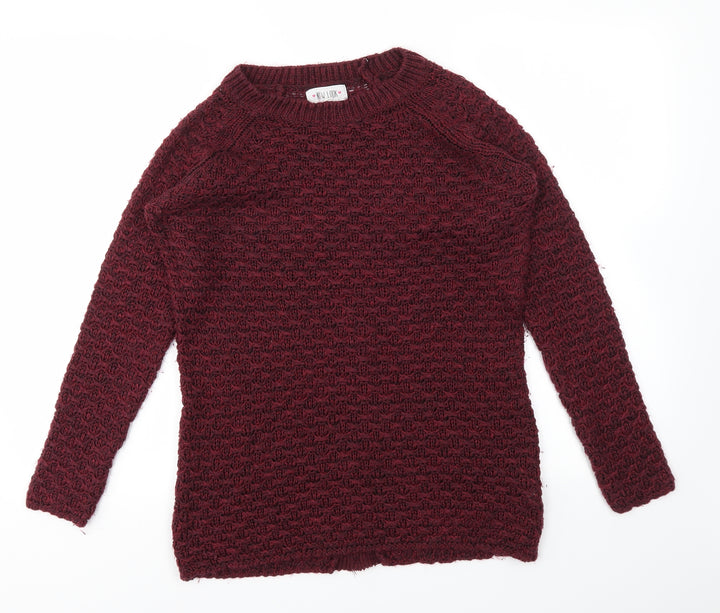 New Look Womens Red   Pullover Jumper Size S