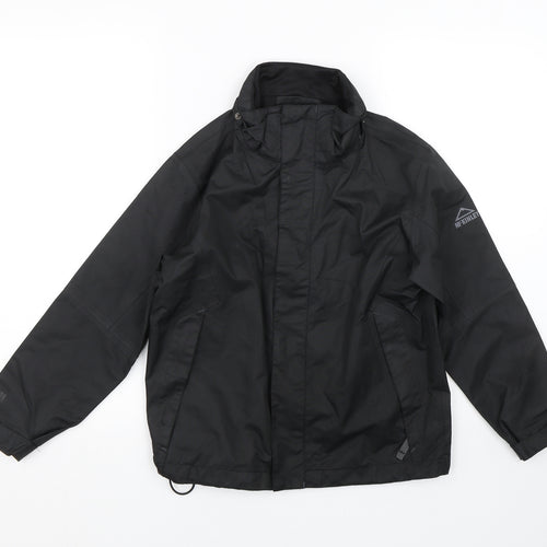 McKINLEY Boys Black   Rain Coat Coat Size 10 Years
