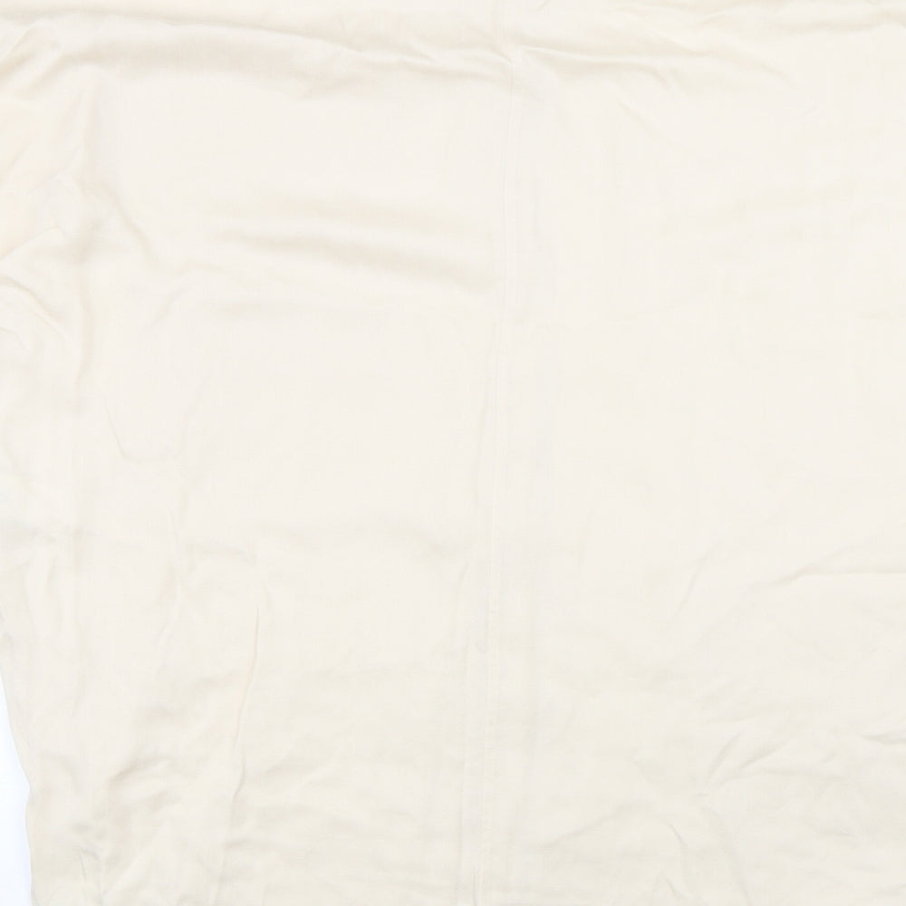 M&S Womens Beige   Basic Button-Up Size 12