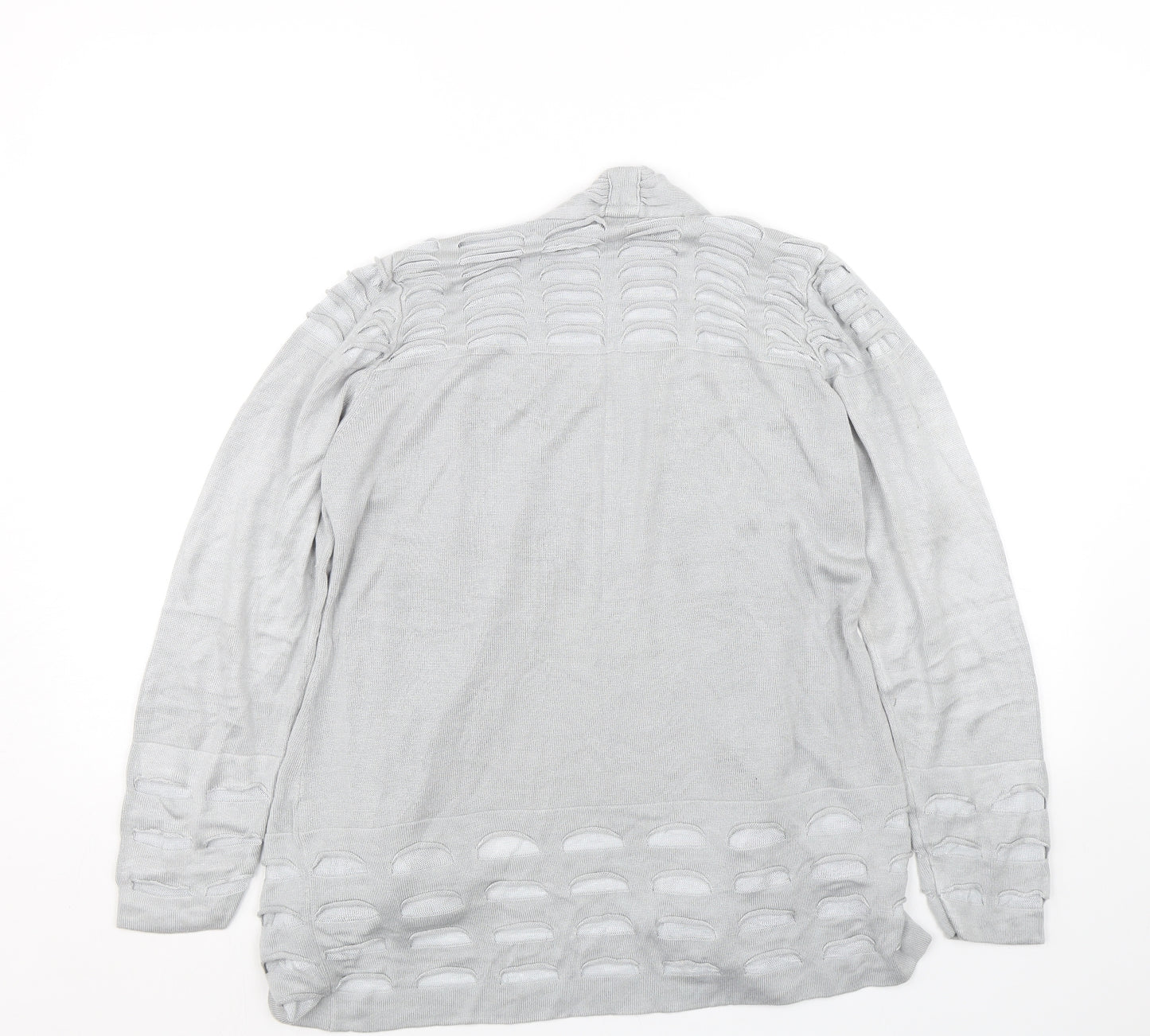 M&S Womens Grey   Cardigan Jumper Size 14