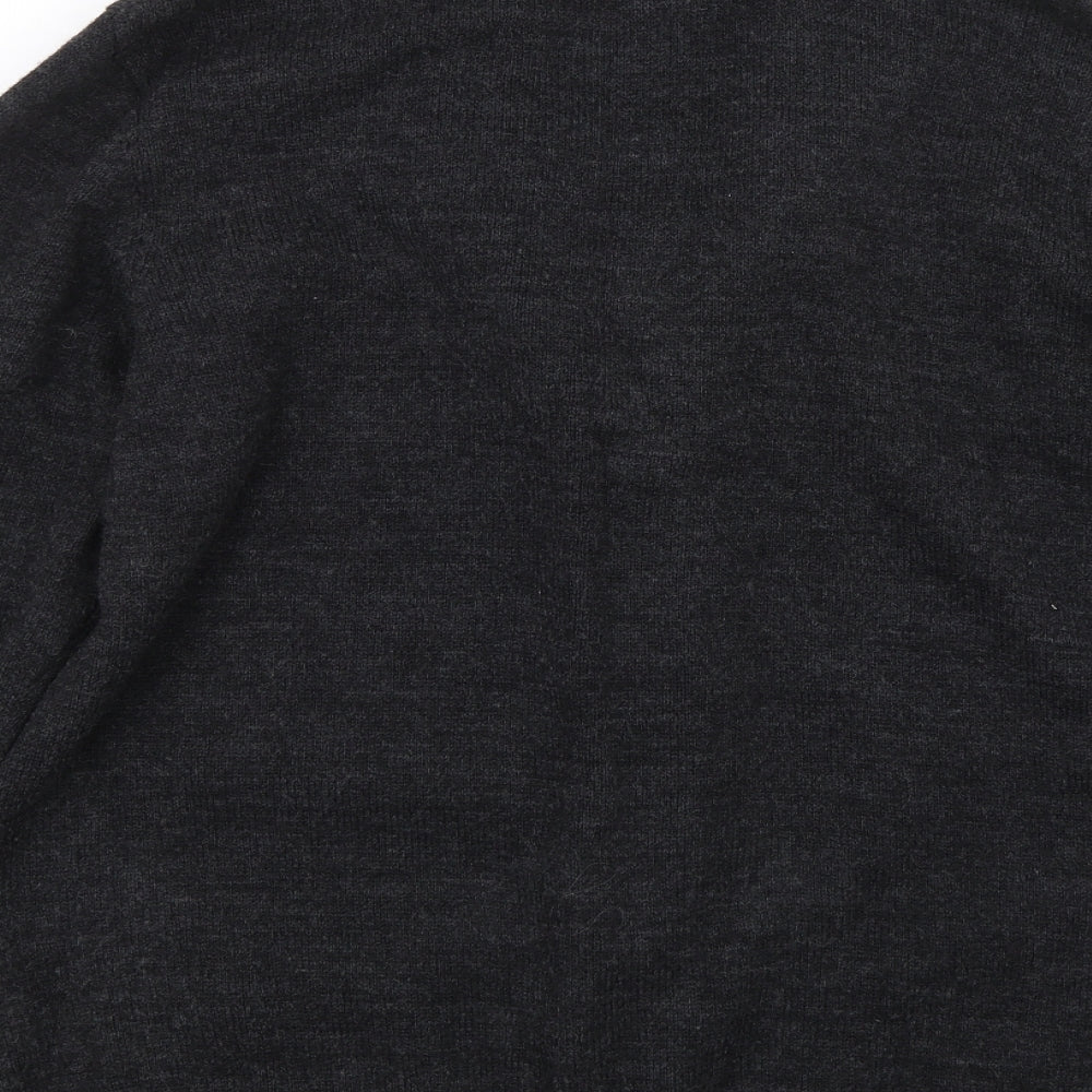 River Island Mens Grey   Cardigan Jumper Size M