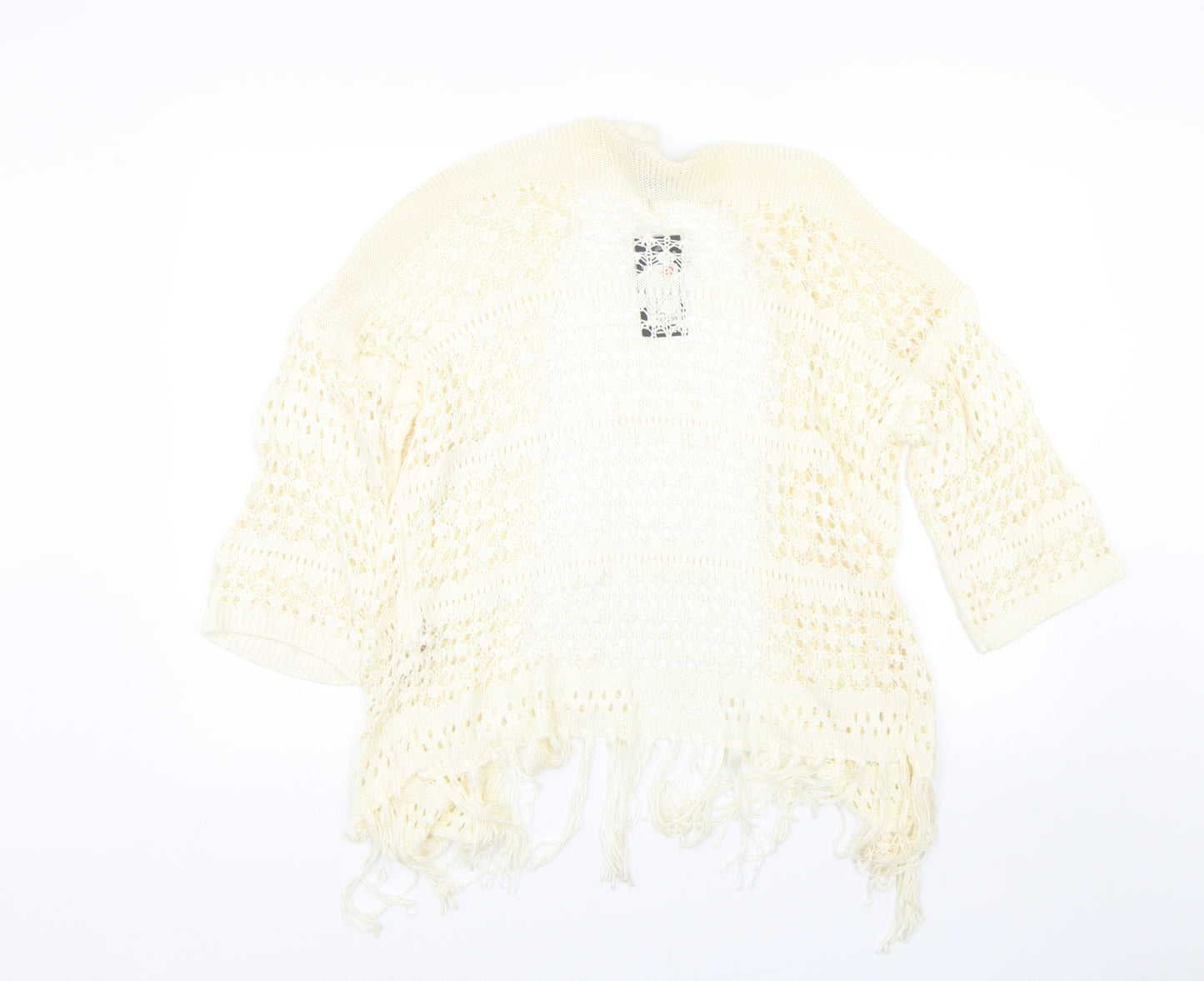 New Look Womens White   Cardigan Jumper Size S