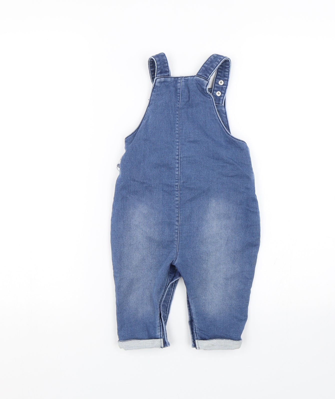 TU Baby Blue  Denim Dungaree One-Piece Size 9-12 Months