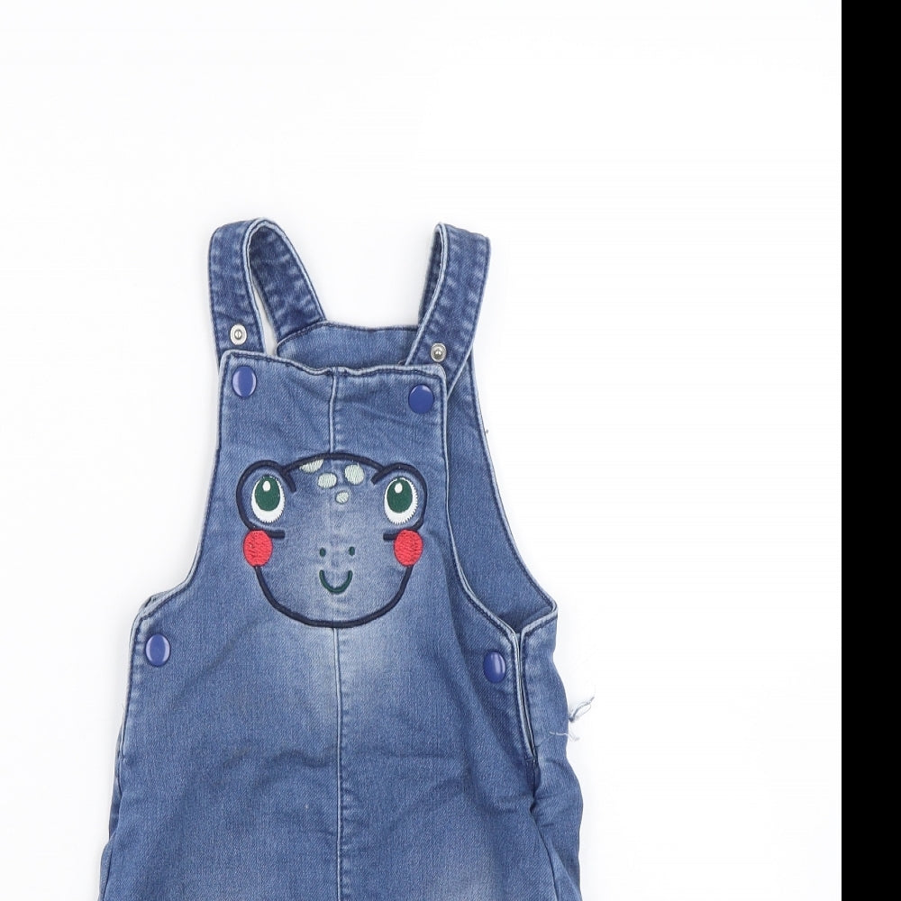 TU Baby Blue  Denim Dungaree One-Piece Size 9-12 Months