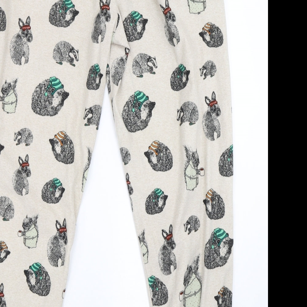 NEXT Womens Beige Animal Print  Cami Lounge Pants Size L  - Animals