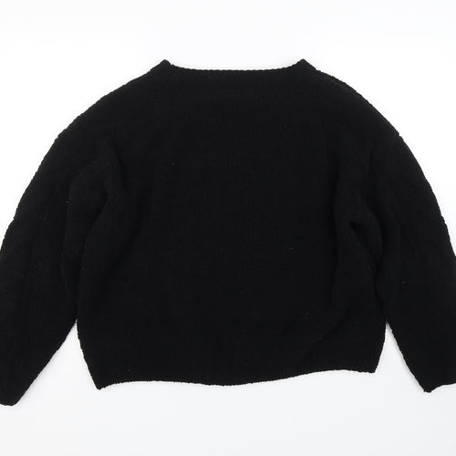 Primark Womens Black   Pullover Jumper Size L