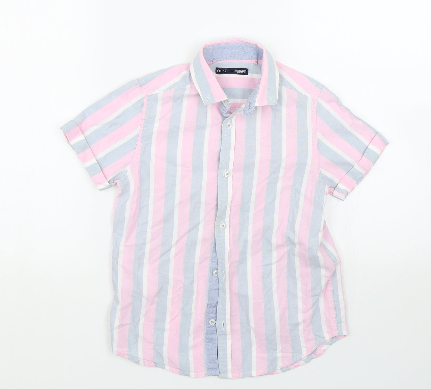 NEXT Boys Multicoloured Striped  Basic Button-Up Size 7 Years