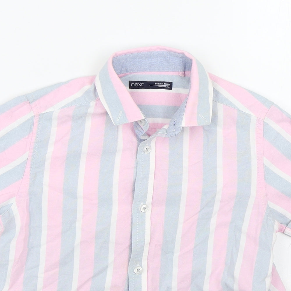 NEXT Boys Multicoloured Striped  Basic Button-Up Size 7 Years