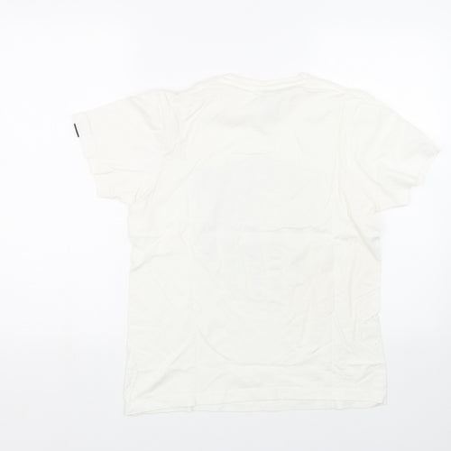 adidas Mens White    T-Shirt Size S