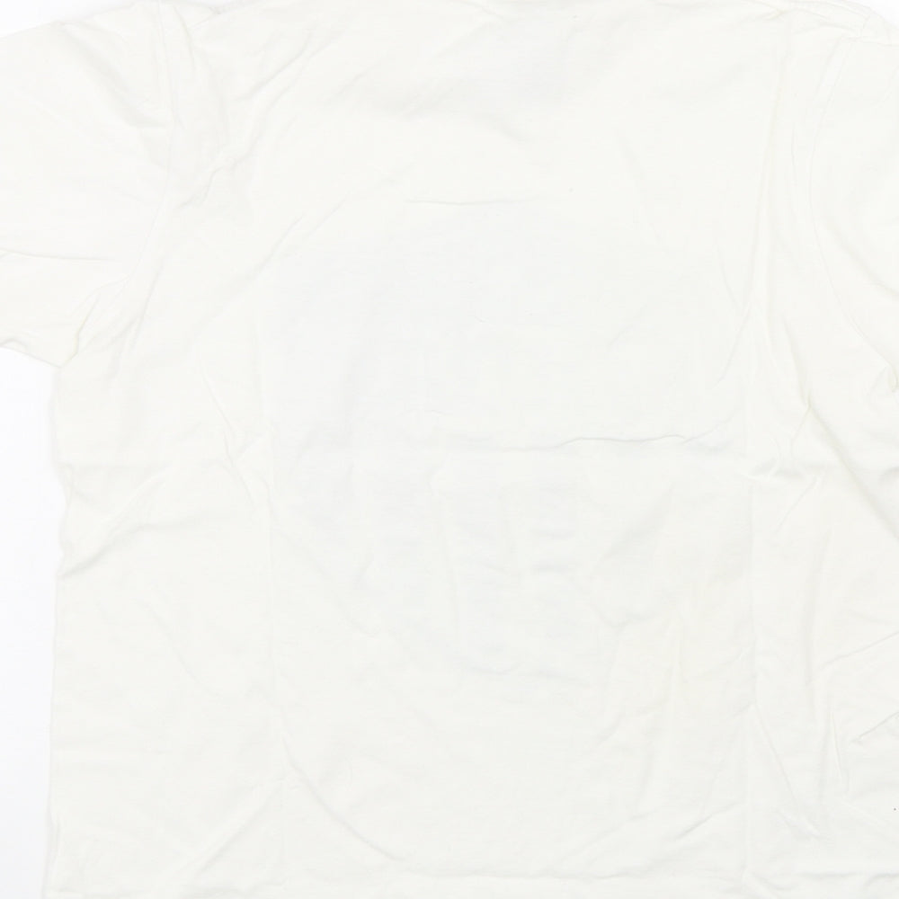 adidas Mens White    T-Shirt Size S