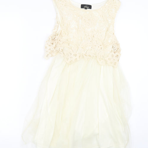 Range Womens Beige Floral  Tank Dress  Size 10
