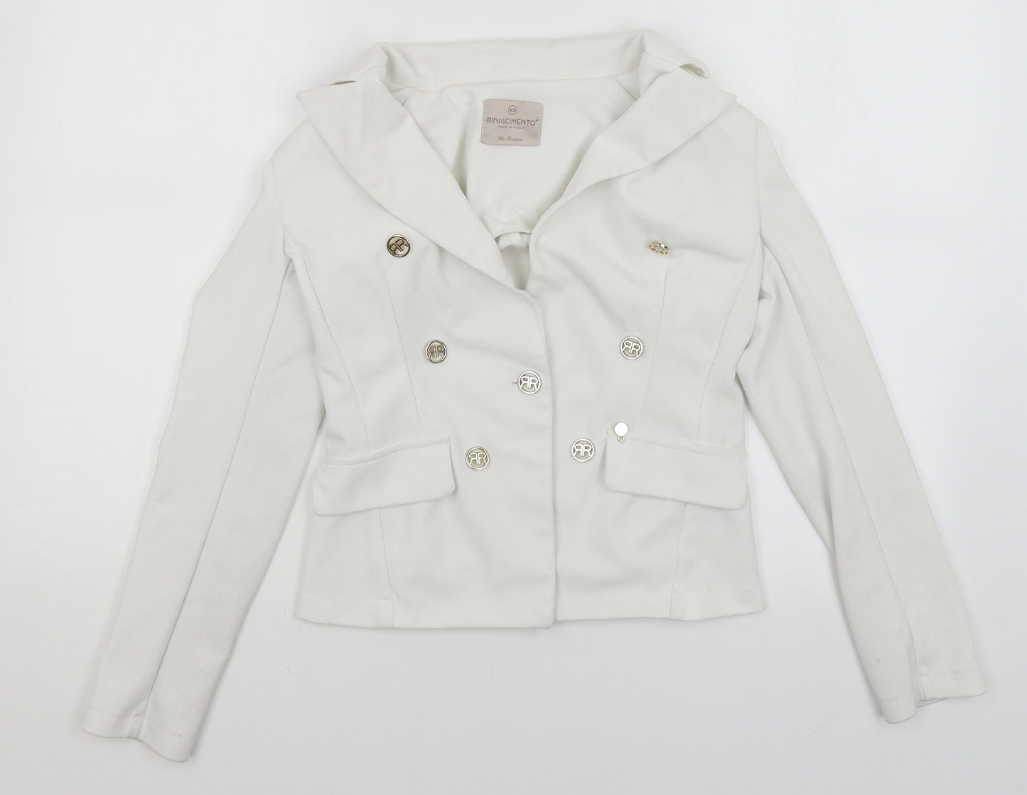 Rinascimento Womens White   Jacket Blazer Size XS