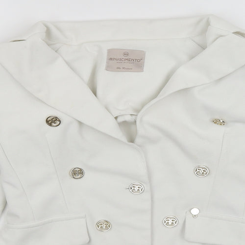 Rinascimento Womens White   Jacket Blazer Size XS